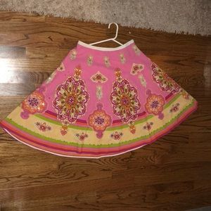 Hot Pink Floral Skirt